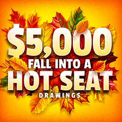 Win up to $500 cash! Two winners will be drawn each half-time session. 