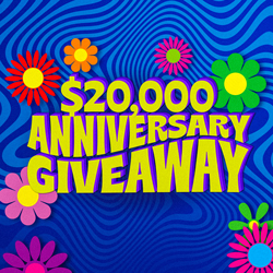 Join our 39th anniversary celebration and win up to $2,500 CASH! Everyone is a winner! Get great gifts of cash, Free Play, gifts and bingo cards.
