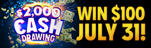 Tulalip Bingo - 10 winners are drawn for $100 at 1PM and 6:45PM sessions.