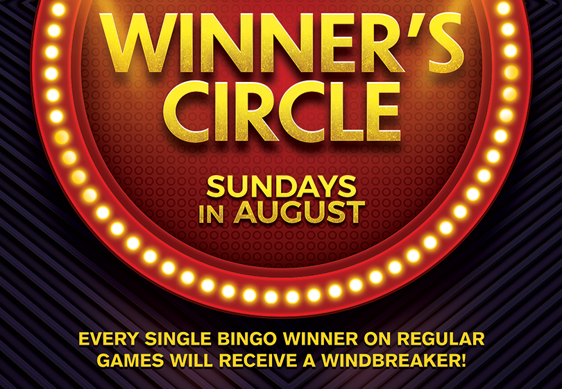 Tulalip Bingo - Every single bingo winner on regular games will receive a windbreaker!