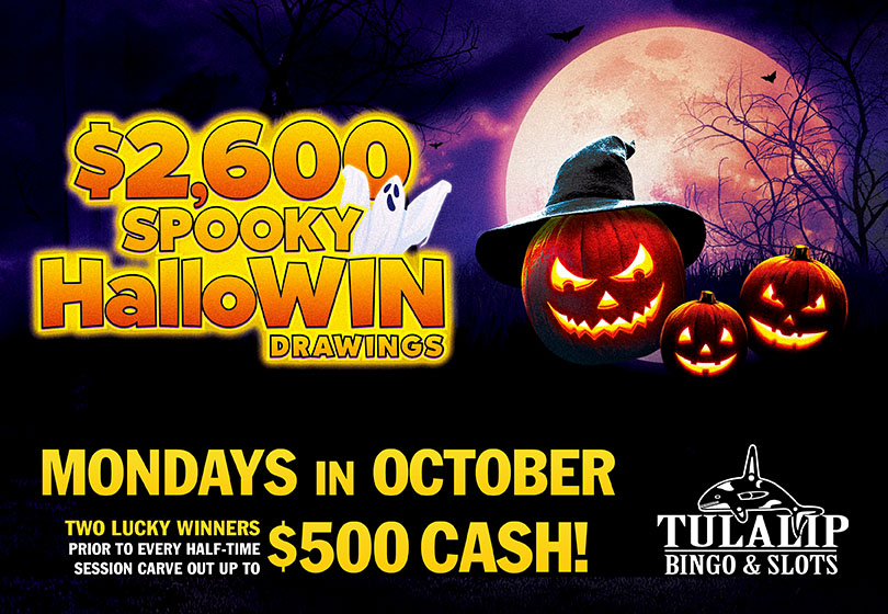 Two LUCKY WINNERS will be drawn prior to every half-time session to win cash prizes up to $500!