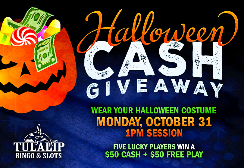 All Bingo guests wearing a Halloween costume and using their ONE club card upon initial buy-in will automatically be entered into the drawing. 