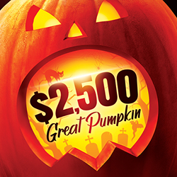 The first 200 bingo guests to buy in with their ONE club card each session will receive a chocolate pumpkin. 