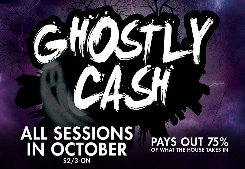 Ghostly Cash Pays out 75% of what the house takes in.